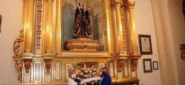 El Partido Popular de Ãguilas realiza una ofrenda floral a la Virgen de los Dolores rogando por los vecinos de la localidad