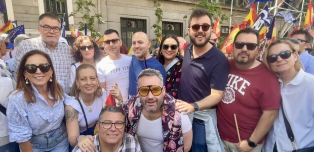 El PP de Águilas responde y se suma a la manifestación de la Puerta de Alcalá por la igualdad, la libertad y contra la Amnistía
