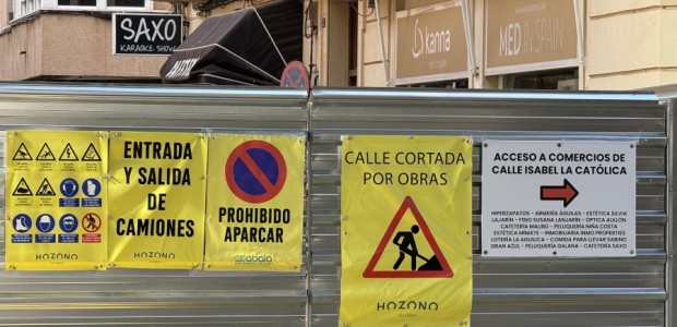 El Partido Popular propone que se aplique una reducción de tasas e impuestos municipales a los establecimientos afectados por obras